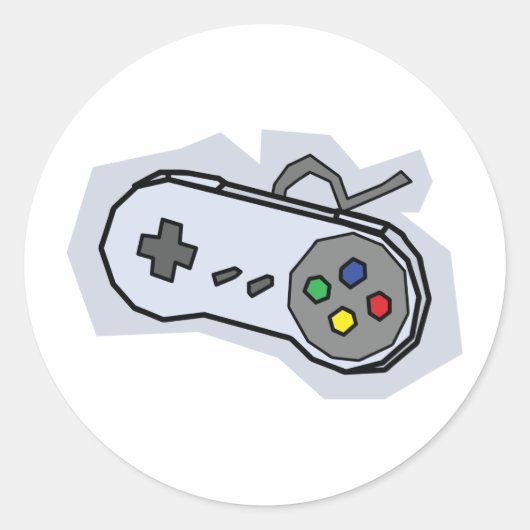16-bits controller 2 ronde sticker (Voorkant)