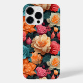 #16 Bloemen patroon iPhone Hoesje (Achterkant)
