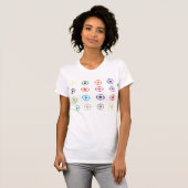 16 bloemen t-shirt (Voorkant volledig)