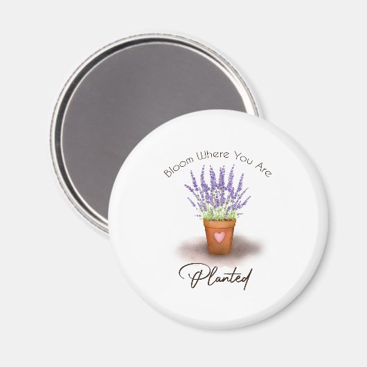 16 Bloom waar u bent gepland Lover Magneet (Voorkant / Achterkant)