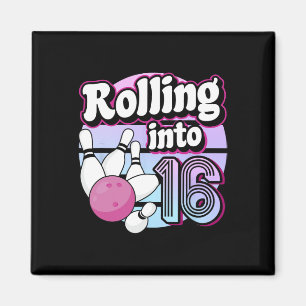 16 Bowling 16e verjaardag Magneet