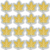 16 Canadees esdoornblad Jubileum 150 jaar Sticker (Voorkant)