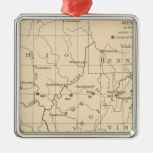 16 Centrum van de bevolking 17901900 Metalen Ornament