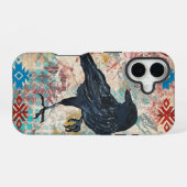 16 Coque iphone Corbeau (Verso Horizontal)