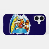 16 Coque iphone de chiens de surf (Verso Horizontal)