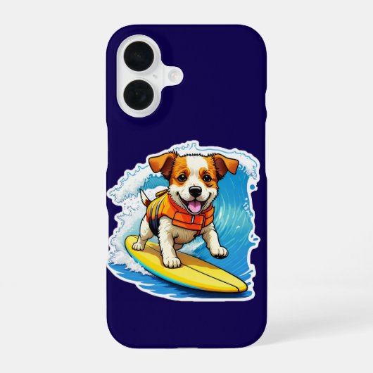 16 Coque iphone de chiens de surf (Verso)