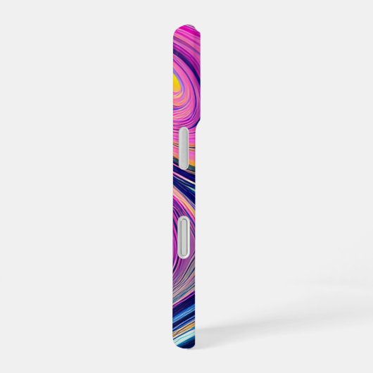 16 Coque iphone de flux de vague psychédélique (Côté droit)