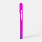 16 Coque iphone de néon rose violet avec nom personna (Côté gauche)
