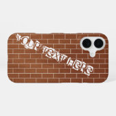 16 Coque iphone de texte personnalisé de conception d (Verso Horizontal)