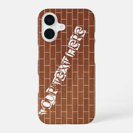 16 Coque iphone de texte personnalisé de conception d (Verso)