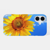16 Coque iphone de tournesol et d'abeilles (Verso Horizontal)