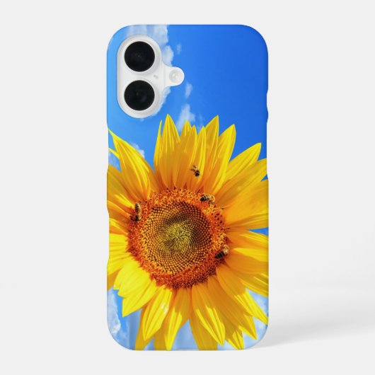 16 Coque iphone de tournesol et d'abeilles (Verso)