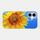 16 Coque iphone de tournesol et d'abeilles (Verso Horizontal)