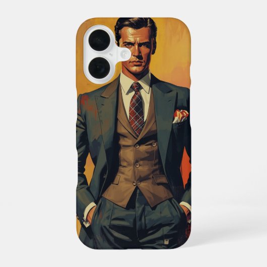 16 Coque iphone élégant pour hommes - Idée cadeau mod (Verso)