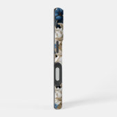 16 Coque iPhone Fleurs Bleues de Designer Chic Cove F (Côté droit)