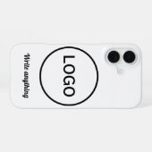 16 coque iphone logo circulaire monochrome minimalist (Verso Horizontal)