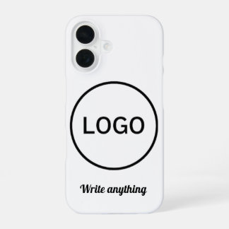 16 coque iphone logo circulaire monochrome minimalist