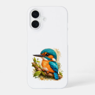 16 Coque iPhone Martin-pêcheur – Art d'oiseau coloré
