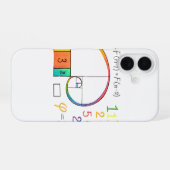 16 Coque iphone spiral de séquence de Fibonacci (Verso Horizontal)