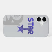 16 COQUE IPHONE STAR Trend Abstrait Lavender Violet (Verso Horizontal)