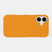 16 coque présente un boîtier iPhone orange vibrant et (Verso Horizontal)
