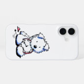 16 Coque temps Westie-coque iphone de date (Verso Horizontal)
