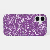 16 Couleur personnalisée du coque iphone de texte d'a (Verso Horizontal)