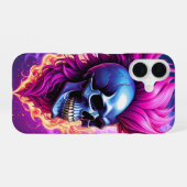 16 Crâne de punk flaming iPhone / coque ipad (Verso Horizontal)
