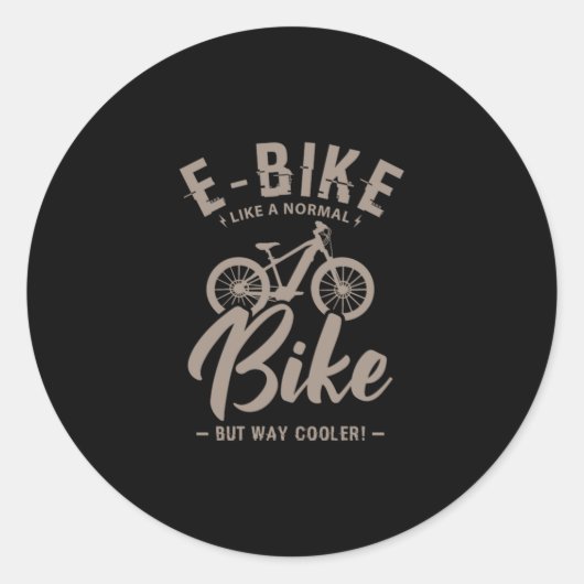 16.EBie als een normale maar veel koeler Ronde Sticker (Voorkant)