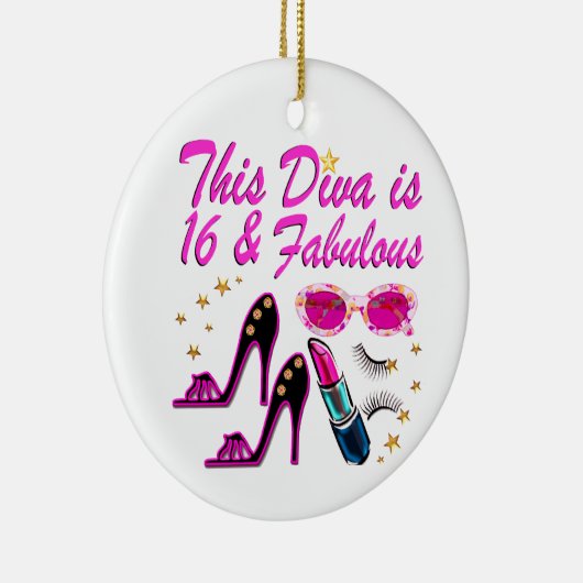 16 EN FABULOUS DIVA KERAMISCH ORNAMENT (Rechts)