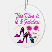 16 EN FABULOUS DIVA KERAMISCH ORNAMENT (Links)