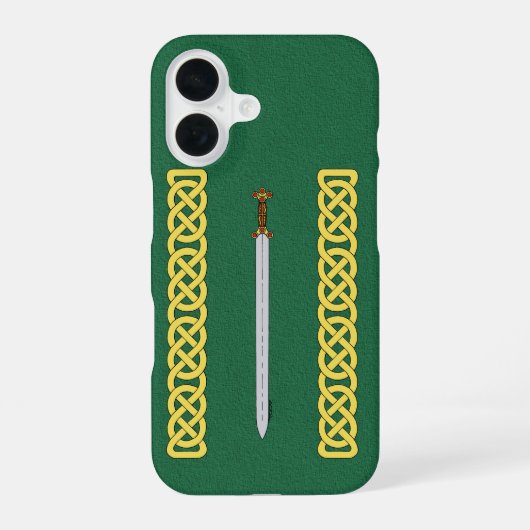 16 Épée celtique antique et coque iPhone à entrelacs (Verso)