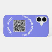 16 Exemple de coque iPhone avec QR Code Texte et Coul (Verso Horizontal)