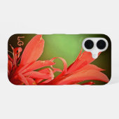 16 Fleur orange magnifique * coque iphone Coque-mat (Verso Horizontal)