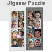 16 foto collage grijs en wit legpuzzel