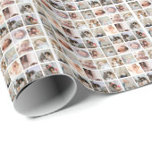 16 Fotocollage gepersonaliseerd Cadeaupapier (Rol Hoek)
