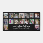 16 Fotocollage - Script Wit 2 lijnen Tekst Bureaumat (Voorkant)