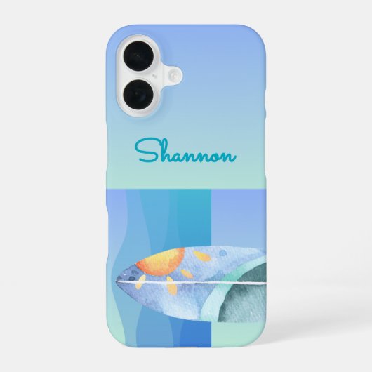 16 Fun Surfer fille coque iphone (Verso)