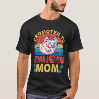 16 Gepromoveerd tot Duitse Herdersmoeder Duitse He T-shirt