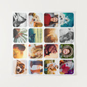 16 Het Witte Rond Rond Net van het Malplaatje van  Wandkleed (Voorkant (horizontaal))