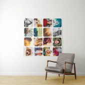 16 Het Witte Rond Rond Net van het Malplaatje van  Wandkleed (In Situ (horizontaal))