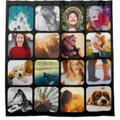 16 Het Zwarte Gordijn van de Shower van het Malpla (Voorkant)