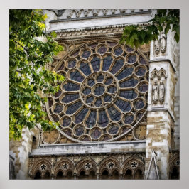 16-inch x16-inch, Westminster Abbey - Glas in lood Poster