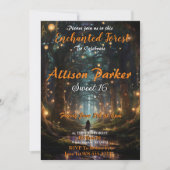 16 Invitaties in het bos Kaart (Voorkant)