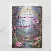 16 Invitaties in het bos Kaart (Voorkant)