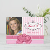 16 invitations à la fête d'anniversaire avec photo (Debout devant)