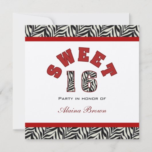 16 invitations à une fête (Devant)