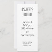 16 invitations sucrées (Dos)