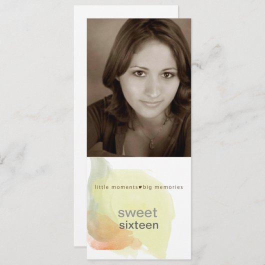 16 invitations sucrées (Devant / Derrière)