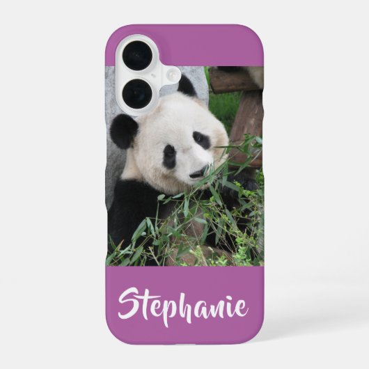 16 iPhone XR Coque géant Panda, orchidée, violet (Verso)